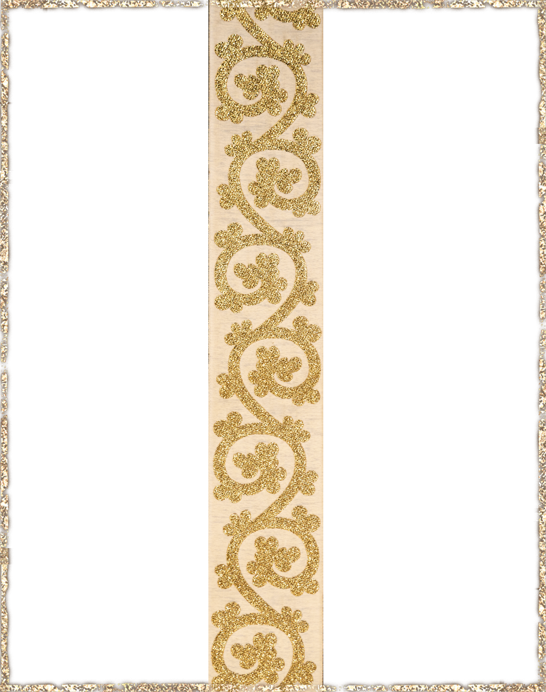 Borte Kleeranke 50 elfenbein gold 420492